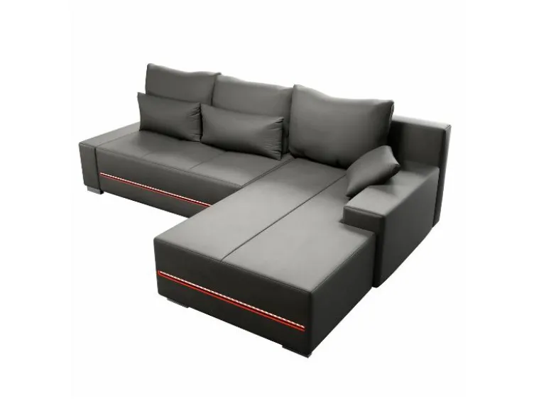 Sofa »Davos«, mit Ottomane und LED-Licht