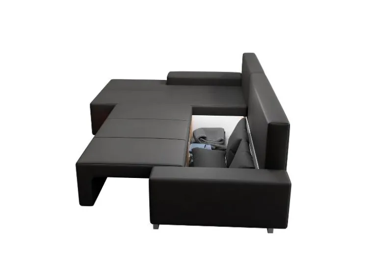 Sofa »Davos«, mit Ottomane und LED-Licht
