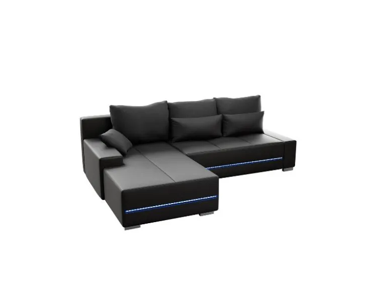Sofa »Davos«, mit Ottomane und LED-Licht