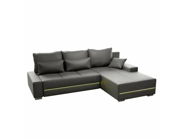 Sofa »Davos«, mit Ottomane und LED-Licht