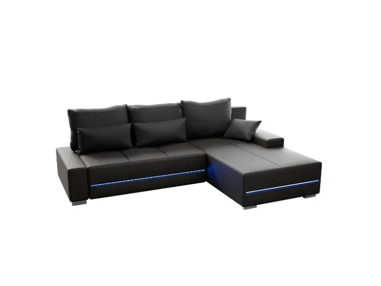 Sofa »Davos«, mit Ottomane und LED-Licht