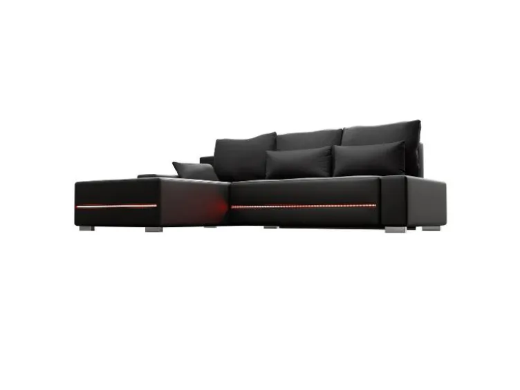 Sofa »Davos«, mit Ottomane und LED-Licht