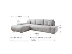 Sofa Iseo mit Ottomane