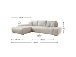 Sofa Iseo mit Ottomane