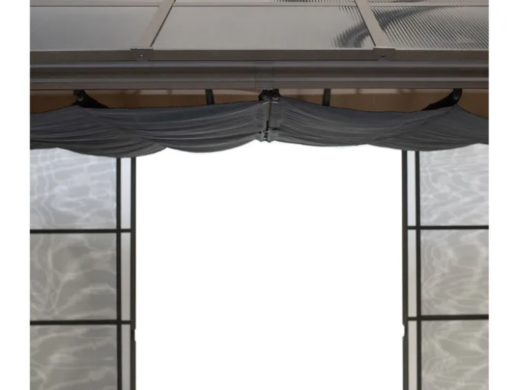 SOJAG Canada Pavillon »Castel«, aus Aluminium, inkl. Sonnensegel u. Insektenschutz, bronze