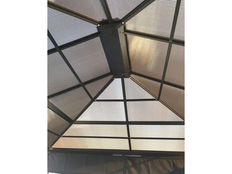 SOJAG Canada Pavillon »Castel«, aus Aluminium, inkl. Sonnensegel u. Insektenschutz, bronze