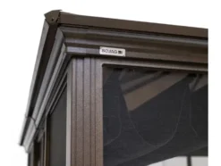 SOJAG Canada Pavillon »Castel«, aus Aluminium, inkl. Sonnensegel u. Insektenschutz, bronze