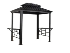 SOJAG Canada Pavillon »Messina«, aus Aluminium und Stahl, mit Seitenablagen u. Rauchablass