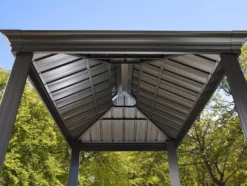 SOJAG Canada Pavillon »Messina«, aus Aluminium und Stahl, mit Seitenablagen u. Rauchablass