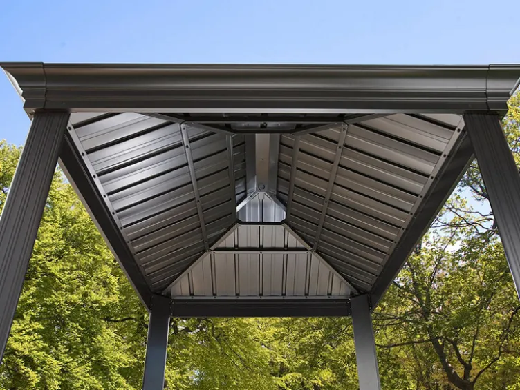 SOJAG Canada Pavillon »Messina«, aus Aluminium und Stahl, mit Seitenablagen u. Rauchablass