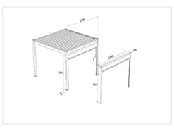 Sonnenrollo für Pavillon Trumpf und Superior Pergola