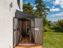 Spacemaker USA Metallgerätehaus, mit Rückwand, auch freistehend nutzbar, mit Flügeltür