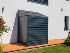Spacemaker USA Metallgerätehaus, mit Rückwand, auch freistehend nutzbar, mit Flügeltür