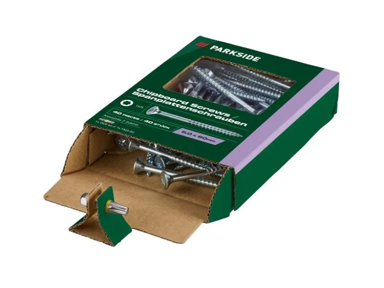 Spanplattenschraubensortiment, 420-tlg./ Dübelsortiment, 500-tlg.