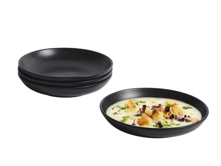 Speiseteller- Suppenteller-Set, 4-teilig