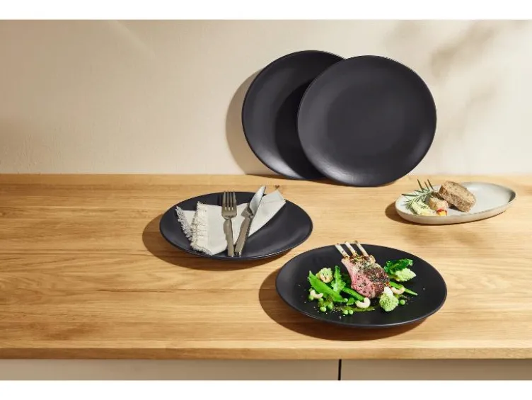 Speiseteller- Suppenteller-Set, 4-teilig