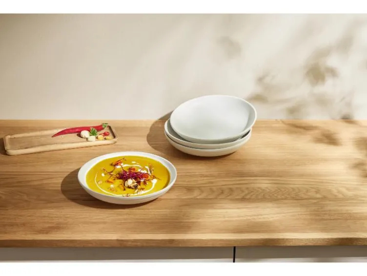 Speiseteller- Suppenteller-Set, 4-teilig