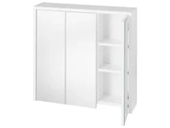 Spiegelschrank, perlweiß
