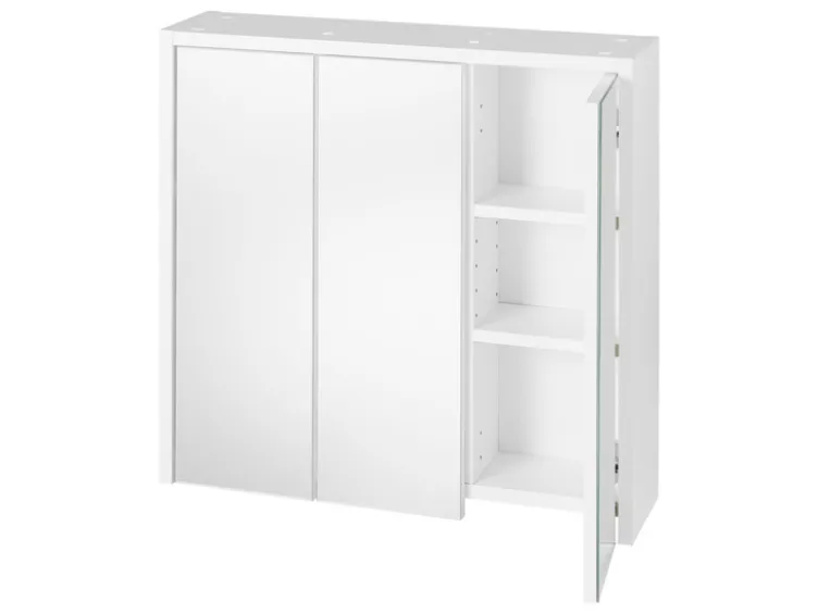 Spiegelschrank, perlweiß