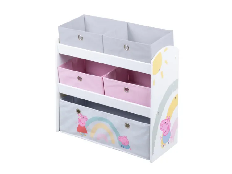 Spielregal »Peppa Pig«, mit Stoffboxen