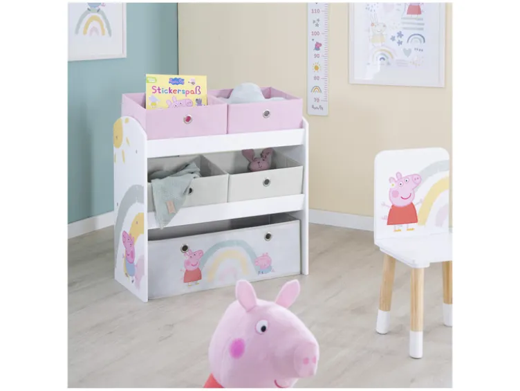 Spielregal »Peppa Pig«, mit Stoffboxen