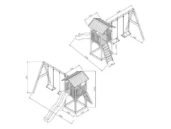 Spielturm »Beach Tower«, mit Doppelschaukel