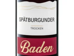 Spätburgunder Baden QbA trocken, Rotwein 2023
