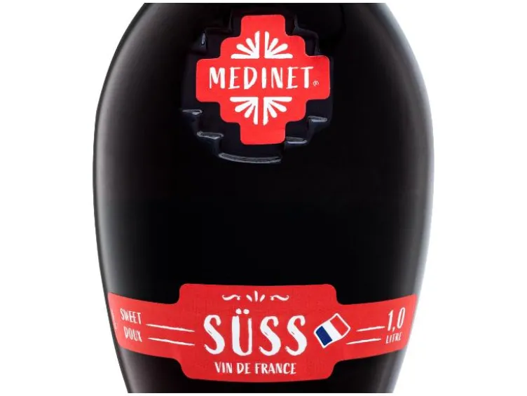 Süss, Literflasche, Rotwein
