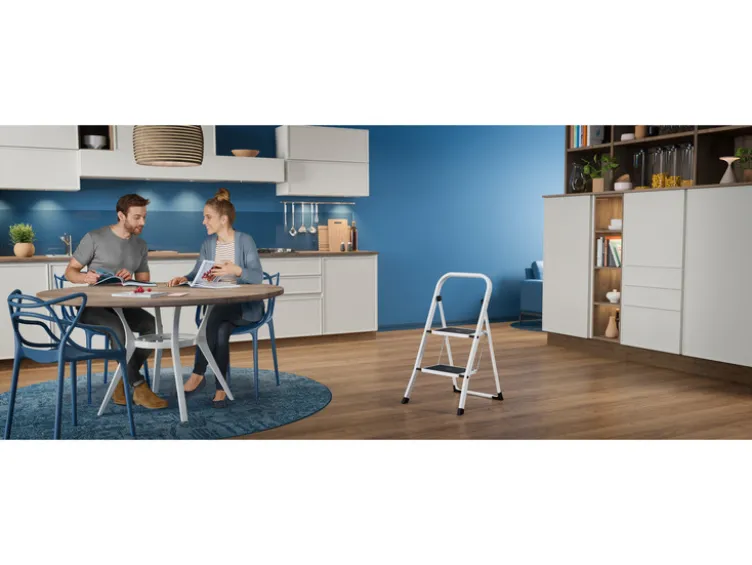 Stahl Trittleiter »K40 BasicLine«, mit Sicherheitsbügel