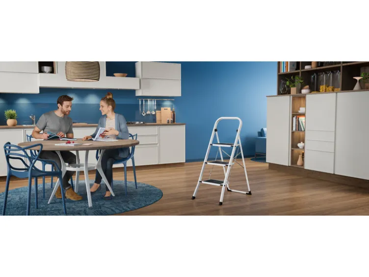 Stahl Trittleiter »K40 BasicLine«, mit Sicherheitsbügel