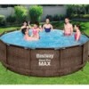 »Steel Pro Max™ DELUXE SERIES™« Set, mit Filterpumpe und Leiter Ø 366 x H 100 cm