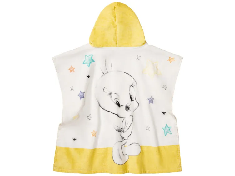 Strandtuch / Kinder-Strandponcho, aus reiner Baumwolle