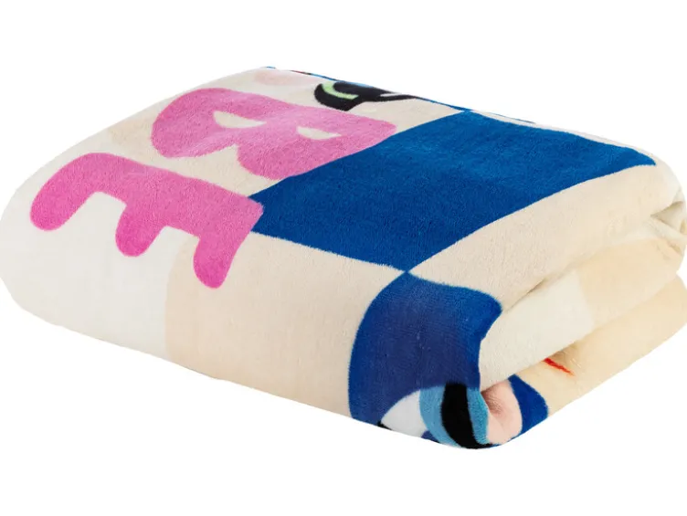 Strandtuch / Kinder-Strandponcho, aus reiner Baumwolle
