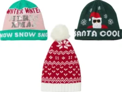 Strickmütze in lustigem Weihnachtsdesign