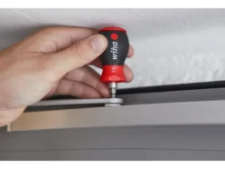 Stubby-Schraubendreher, mit Bit Magazin und magnetisch TORX mit 6 Bits, 1/4