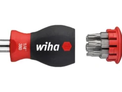 Stubby-Schraubendreher, mit Bit Magazin und magnetisch TORX mit 6 Bits, 1/4