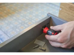 Stubby-Schraubendreher, mit Bit Magazin und magnetisch TORX mit 6 Bits, 1/4