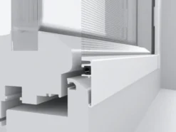 Super Slim Rahmenfenster, Komplettbausatz, ohne Bohren, 4,3 mm Einbautiefe, B 120 x H 150 cm