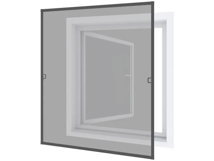 Super Slim Rahmenfenster, Komplettbausatz, ohne Bohren, 4,3 mm Einbautiefe, B 120 x H 150 cm