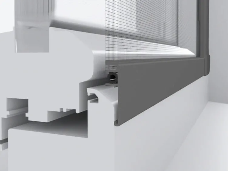 Super Slim Rahmenfenster, Komplettbausatz, ohne Bohren, 4,3 mm Einbautiefe, B 120 x H 150 cm