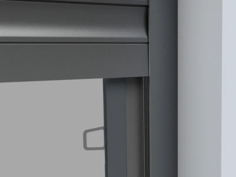 Super Slim Rahmenfenster, Komplettbausatz, ohne Bohren, 4,3 mm Einbautiefe, B 120 x H 150 cm