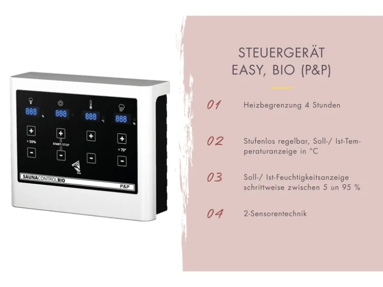 System-Sauna »Shorty«, mit Fronteinstieg, 3,6 kW Ofen