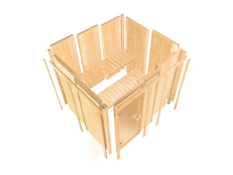 System-Sauna »Shorty«, mit Fronteinstieg, 3,6 kW Ofen