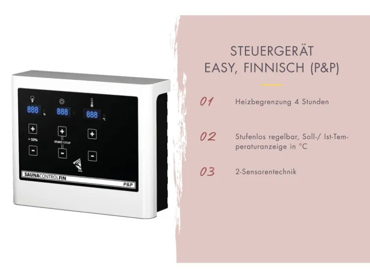 System-Sauna »Shorty«, mit Fronteinstieg, 3,6 kW Ofen