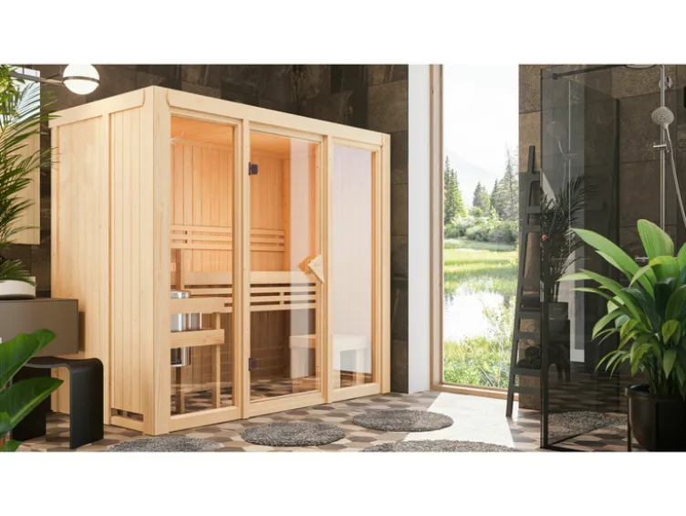 System-Sauna »Shorty«, mit Fronteinstieg, 3,6 kW Ofen