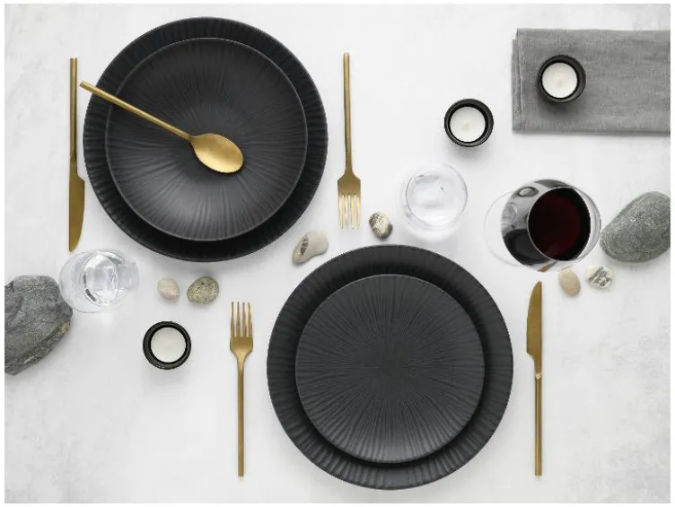 Tafelservice »Vesuvio Black«, 12-teilig