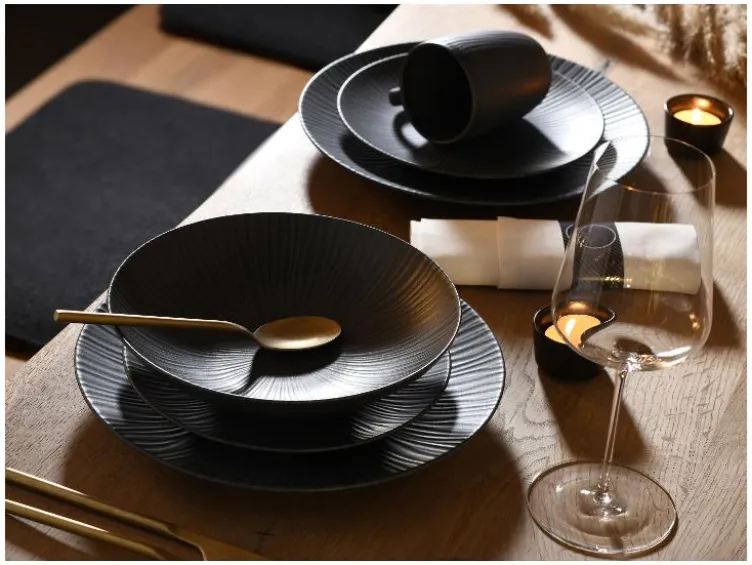 Tafelservice »Vesuvio Black«, 12-teilig