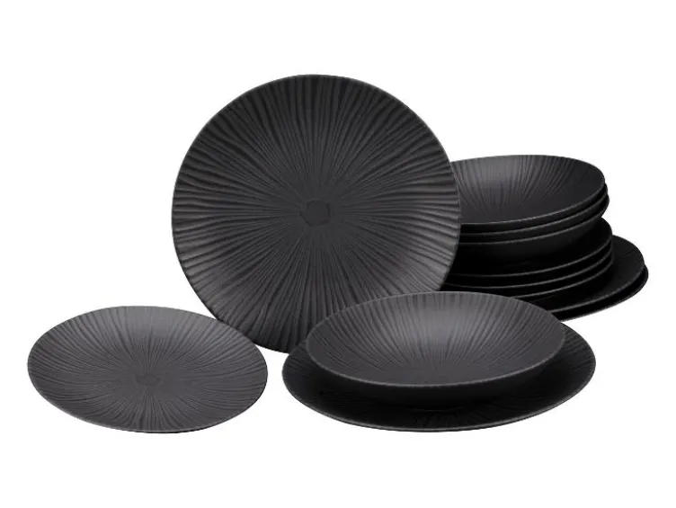 Tafelservice »Vesuvio Black«, 12-teilig
