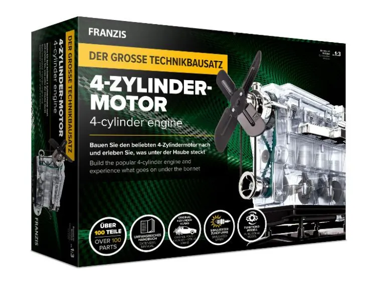 Technikbausatz 4-Zylinder-Motor