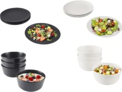 Teller- Schüssel-Set, 4-teilig